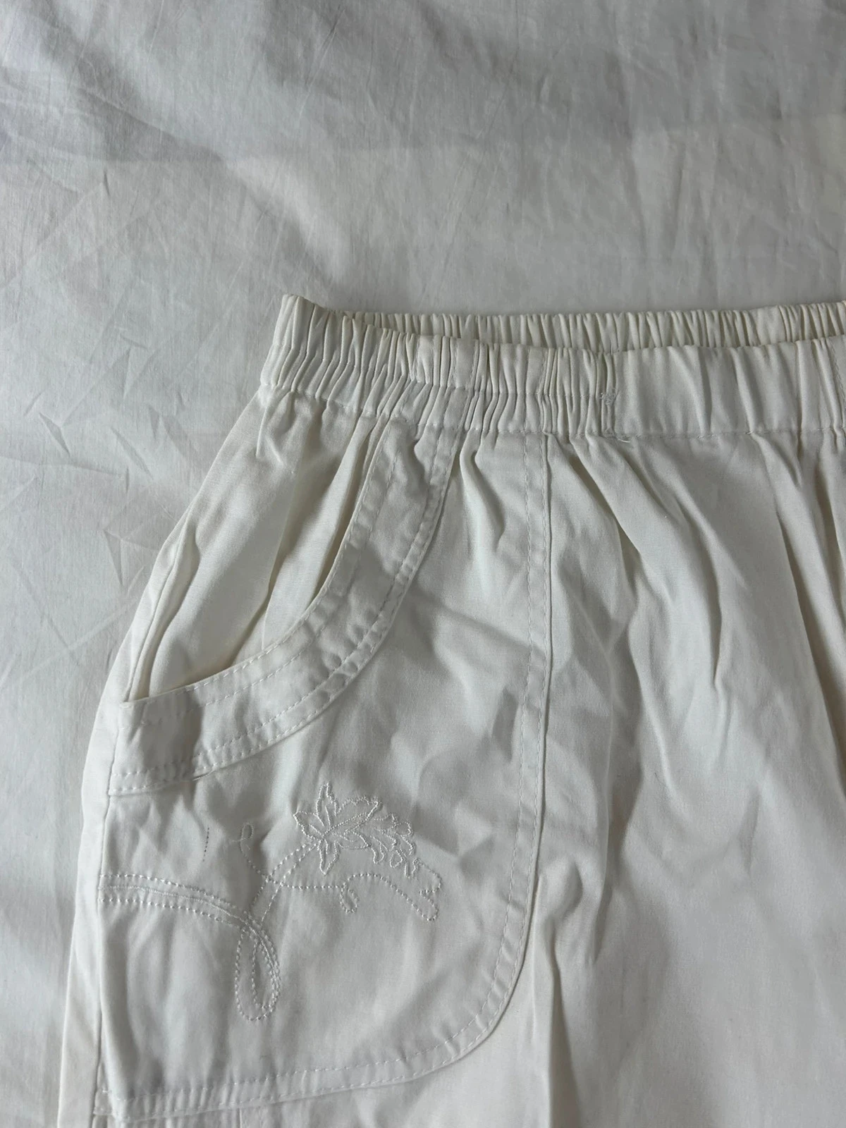 Calça branca de algodão vintage – photo 4